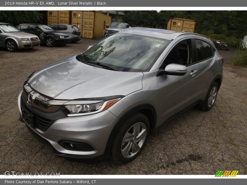 Lunar Silver Metallic / Black 2019 Honda HR-V EX AWD