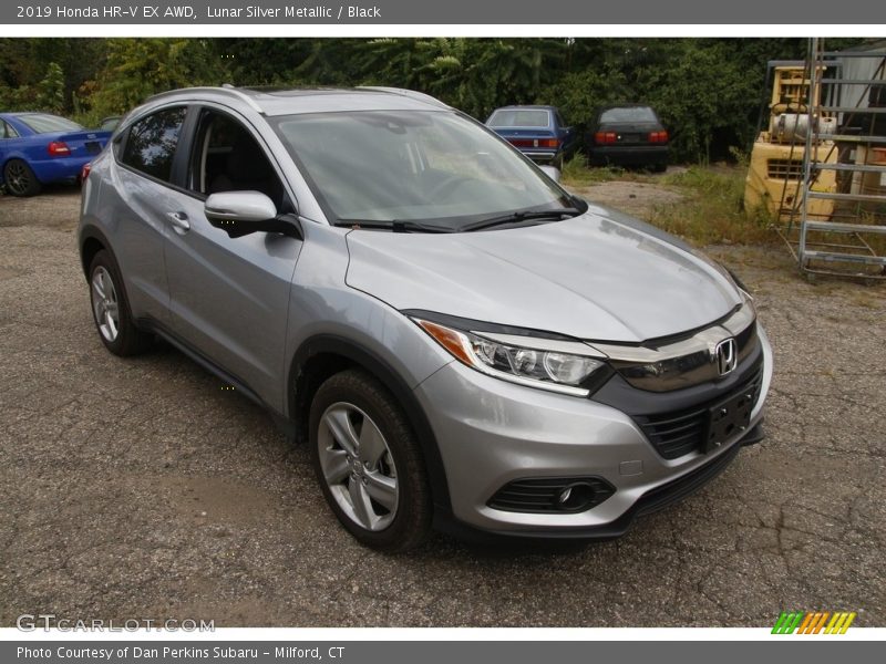 Lunar Silver Metallic / Black 2019 Honda HR-V EX AWD