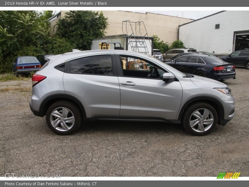 Lunar Silver Metallic / Black 2019 Honda HR-V EX AWD
