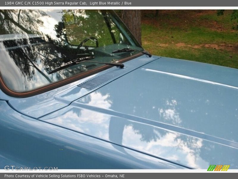 Light Blue Metallic / Blue 1984 GMC C/K C1500 High Sierra Regular Cab