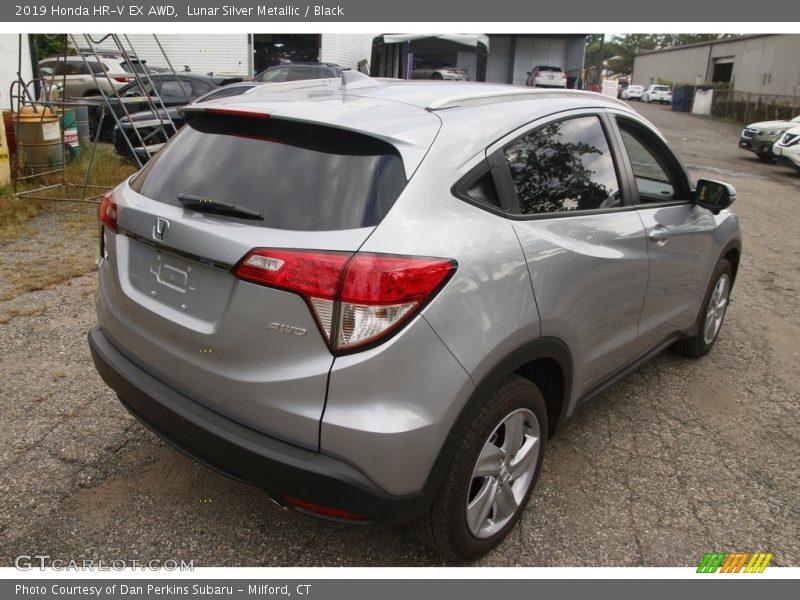 Lunar Silver Metallic / Black 2019 Honda HR-V EX AWD