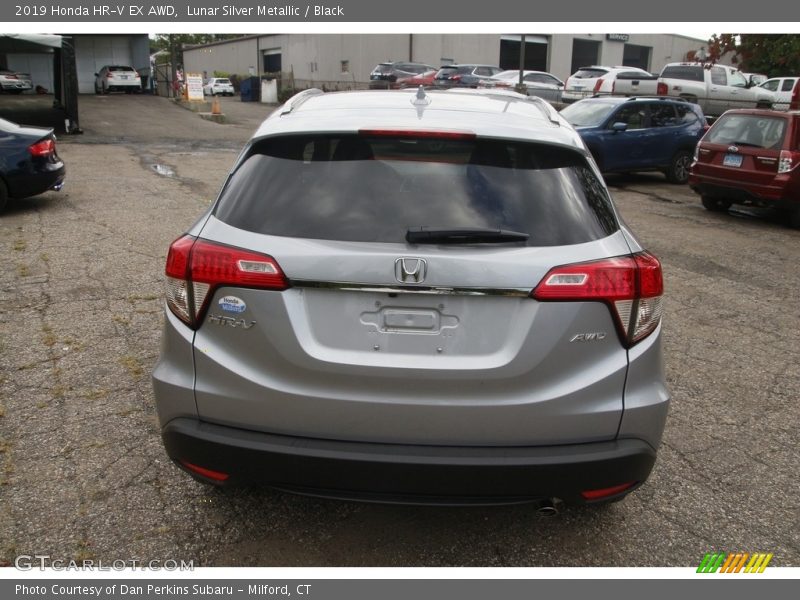 Lunar Silver Metallic / Black 2019 Honda HR-V EX AWD