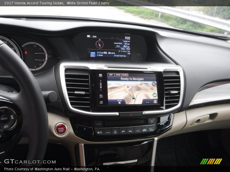 White Orchid Pearl / Ivory 2017 Honda Accord Touring Sedan