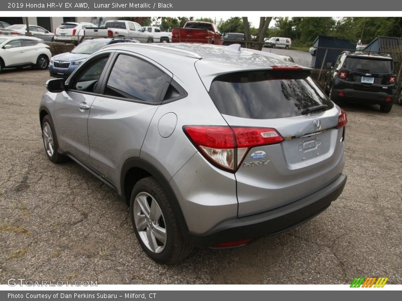 Lunar Silver Metallic / Black 2019 Honda HR-V EX AWD