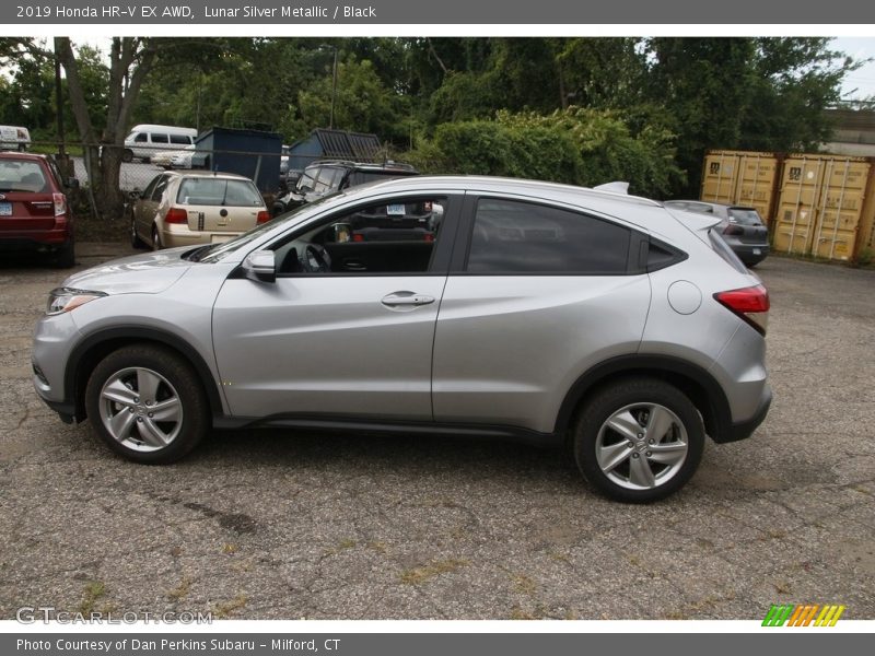 Lunar Silver Metallic / Black 2019 Honda HR-V EX AWD