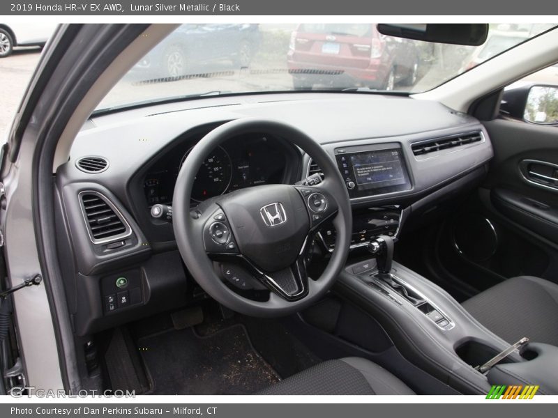 Lunar Silver Metallic / Black 2019 Honda HR-V EX AWD