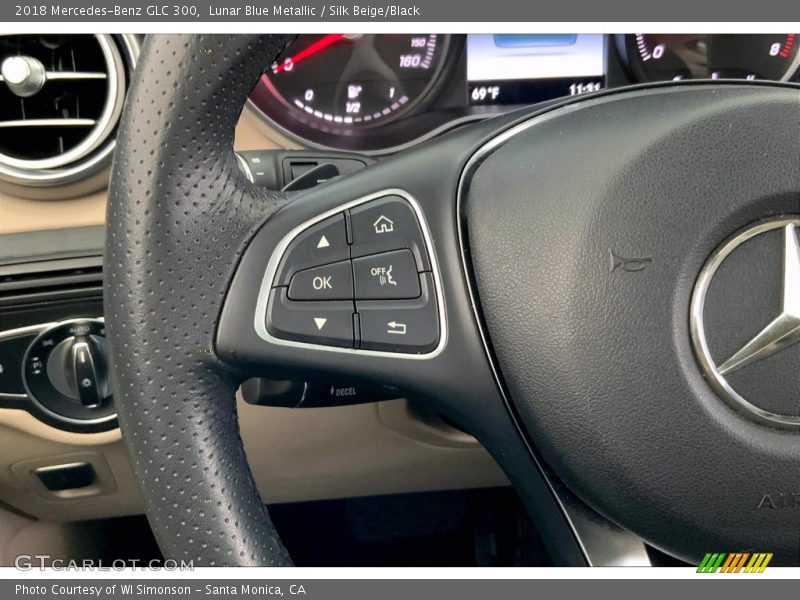 Lunar Blue Metallic / Silk Beige/Black 2018 Mercedes-Benz GLC 300