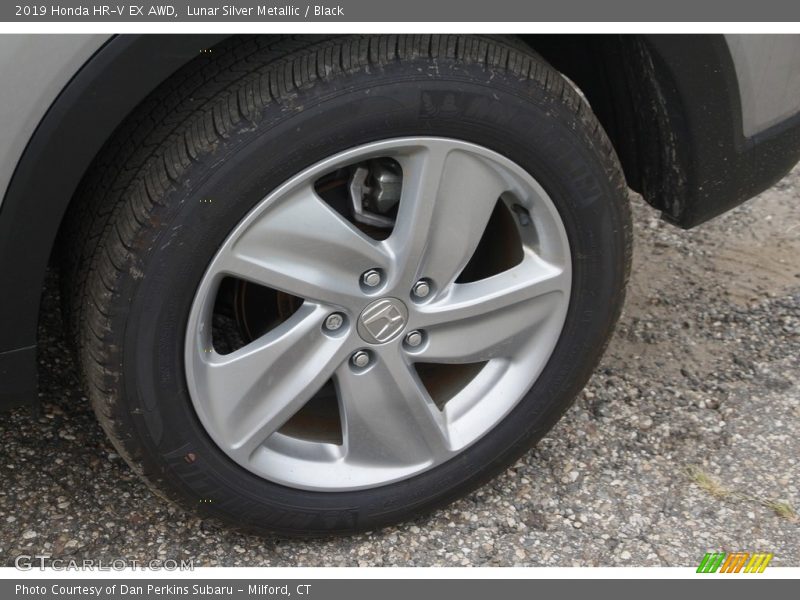 Lunar Silver Metallic / Black 2019 Honda HR-V EX AWD