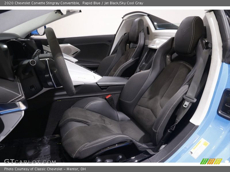  2020 Corvette Stingray Convertible Jet Black/Sky Cool Gray Interior
