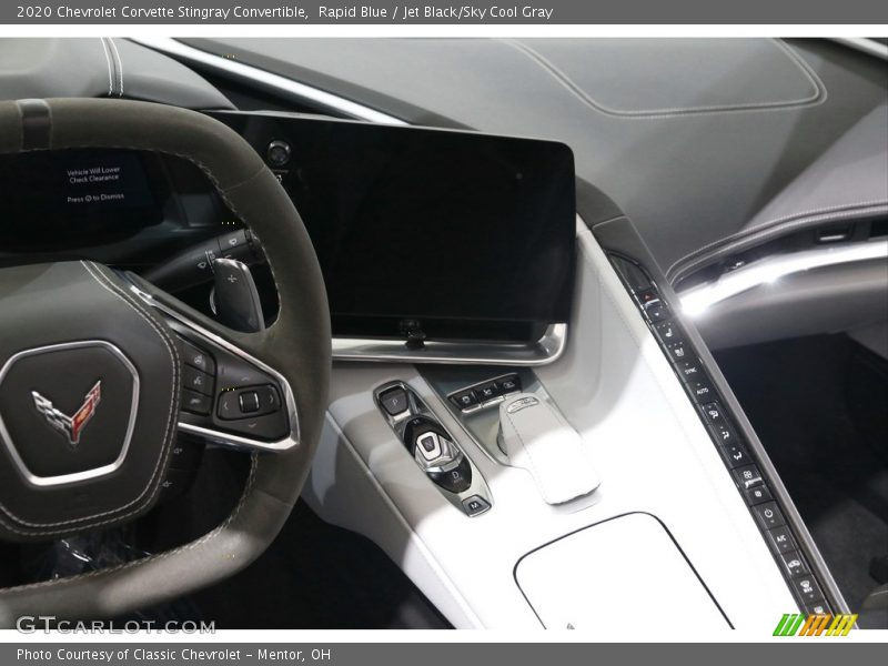 Controls of 2020 Corvette Stingray Convertible