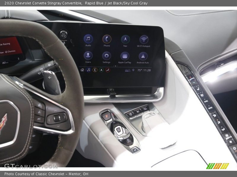 Controls of 2020 Corvette Stingray Convertible