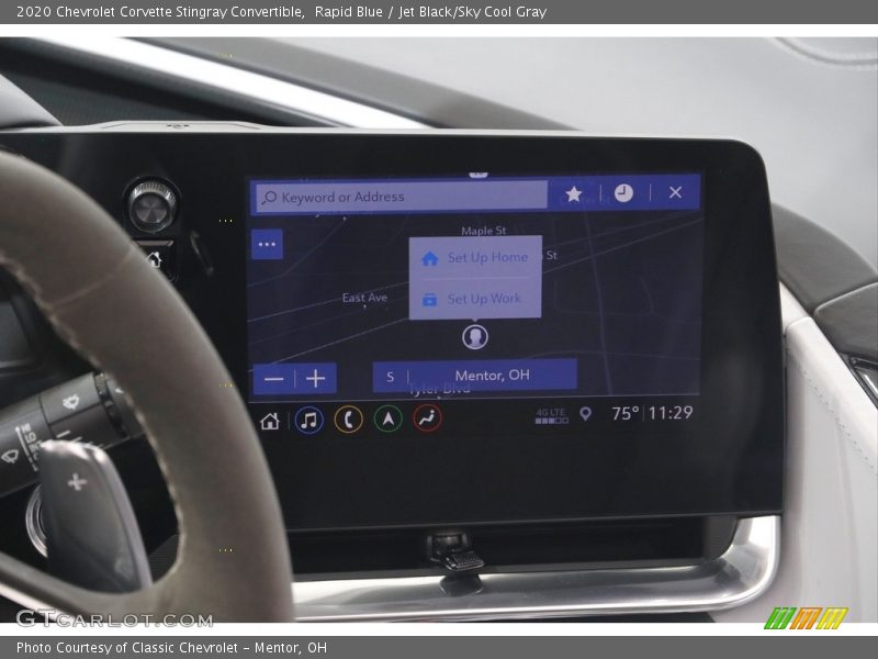 Controls of 2020 Corvette Stingray Convertible