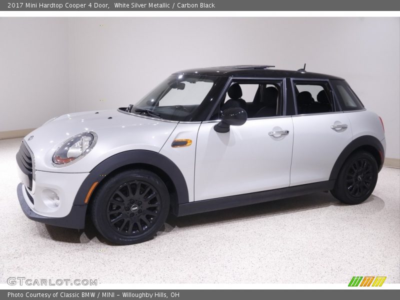 White Silver Metallic / Carbon Black 2017 Mini Hardtop Cooper 4 Door