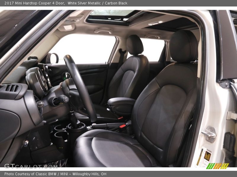 White Silver Metallic / Carbon Black 2017 Mini Hardtop Cooper 4 Door