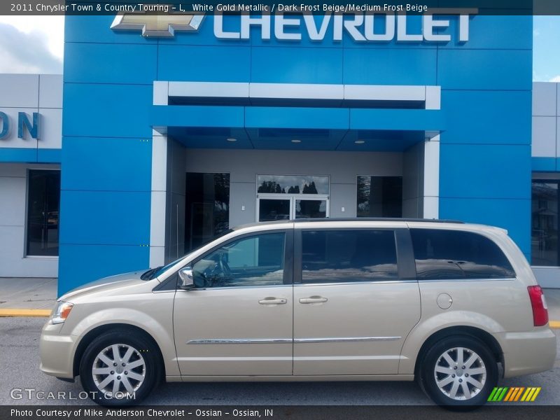White Gold Metallic / Dark Frost Beige/Medium Frost Beige 2011 Chrysler Town & Country Touring - L