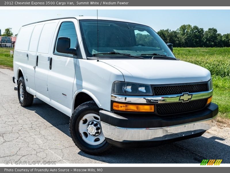 Front 3/4 View of 2012 Express 3500 Cargo Van