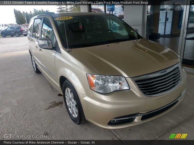 White Gold Metallic / Dark Frost Beige/Medium Frost Beige 2011 Chrysler Town & Country Touring - L