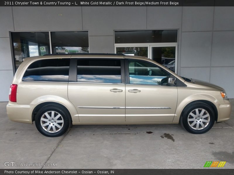 White Gold Metallic / Dark Frost Beige/Medium Frost Beige 2011 Chrysler Town & Country Touring - L