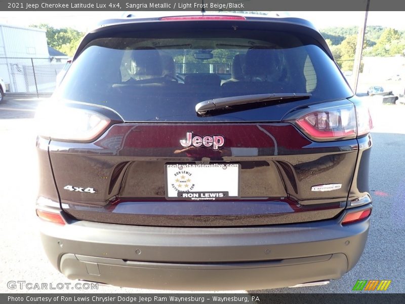 Sangria Metallic / Light Frost Beige/Black 2021 Jeep Cherokee Latitude Lux 4x4