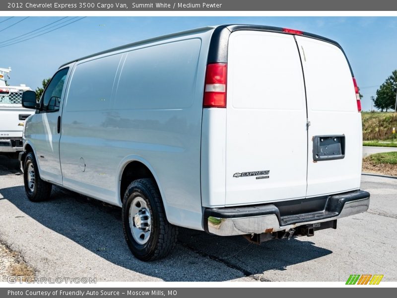 Summit White / Medium Pewter 2012 Chevrolet Express 3500 Cargo Van