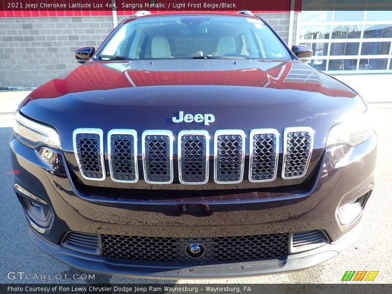 Sangria Metallic / Light Frost Beige/Black 2021 Jeep Cherokee Latitude Lux 4x4