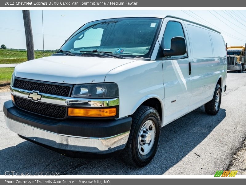 Summit White / Medium Pewter 2012 Chevrolet Express 3500 Cargo Van