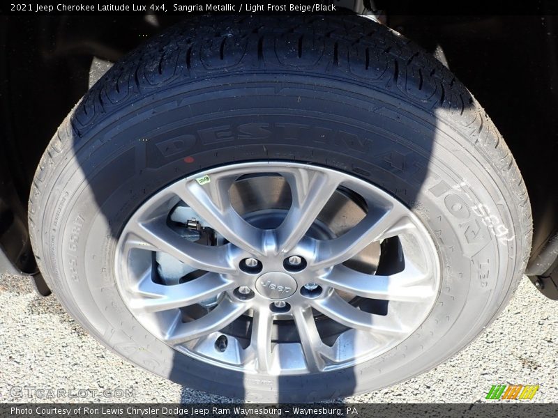 Sangria Metallic / Light Frost Beige/Black 2021 Jeep Cherokee Latitude Lux 4x4