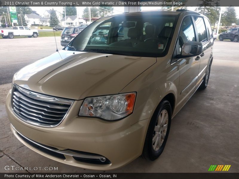 White Gold Metallic / Dark Frost Beige/Medium Frost Beige 2011 Chrysler Town & Country Touring - L