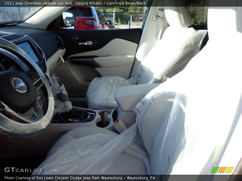 Sangria Metallic / Light Frost Beige/Black 2021 Jeep Cherokee Latitude Lux 4x4