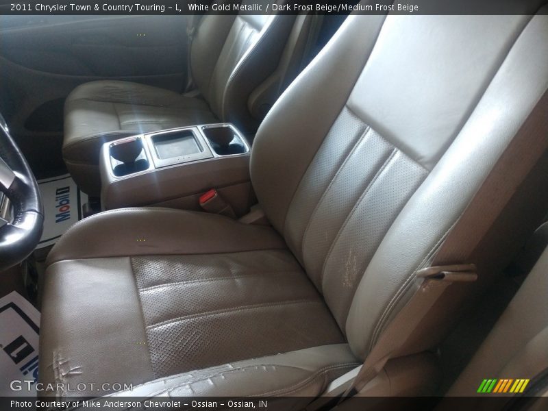 White Gold Metallic / Dark Frost Beige/Medium Frost Beige 2011 Chrysler Town & Country Touring - L