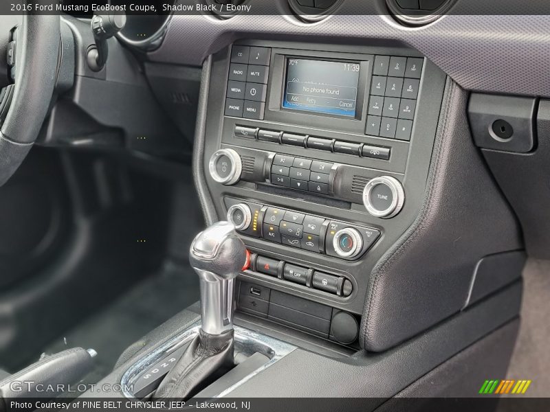 Controls of 2016 Mustang EcoBoost Coupe