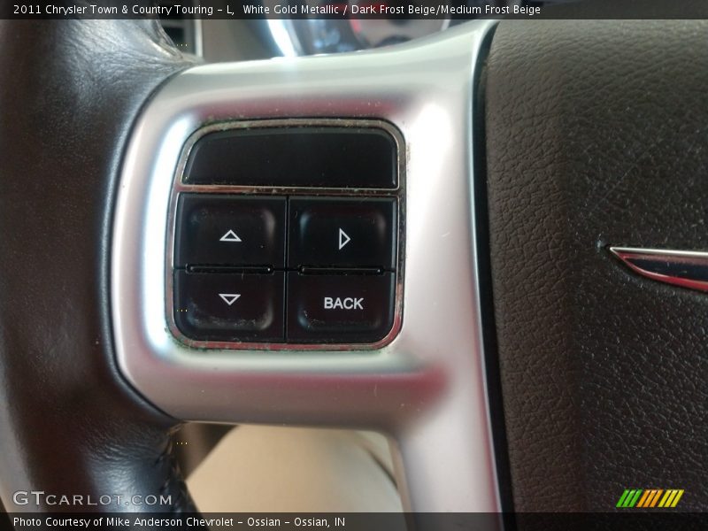 White Gold Metallic / Dark Frost Beige/Medium Frost Beige 2011 Chrysler Town & Country Touring - L