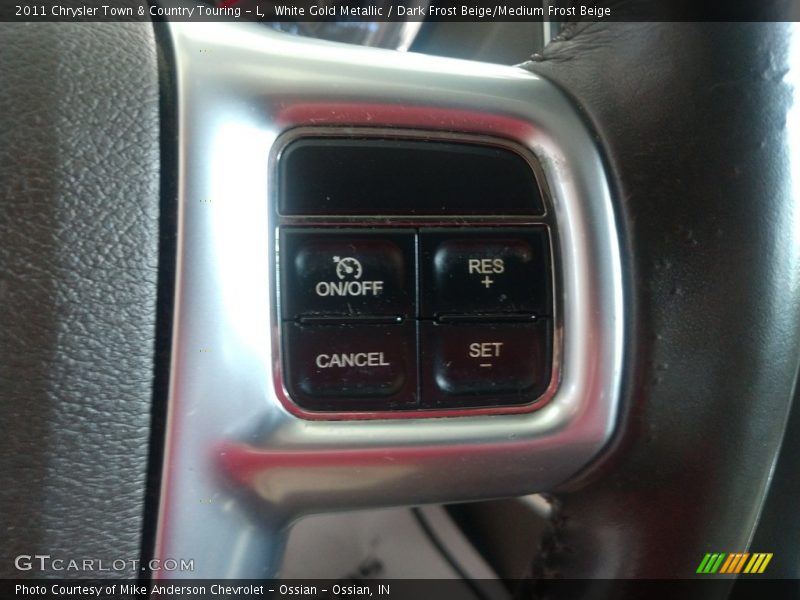 White Gold Metallic / Dark Frost Beige/Medium Frost Beige 2011 Chrysler Town & Country Touring - L