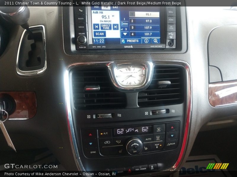White Gold Metallic / Dark Frost Beige/Medium Frost Beige 2011 Chrysler Town & Country Touring - L