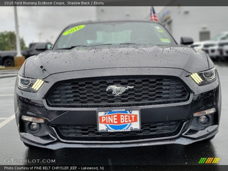 Shadow Black / Ebony 2016 Ford Mustang EcoBoost Coupe