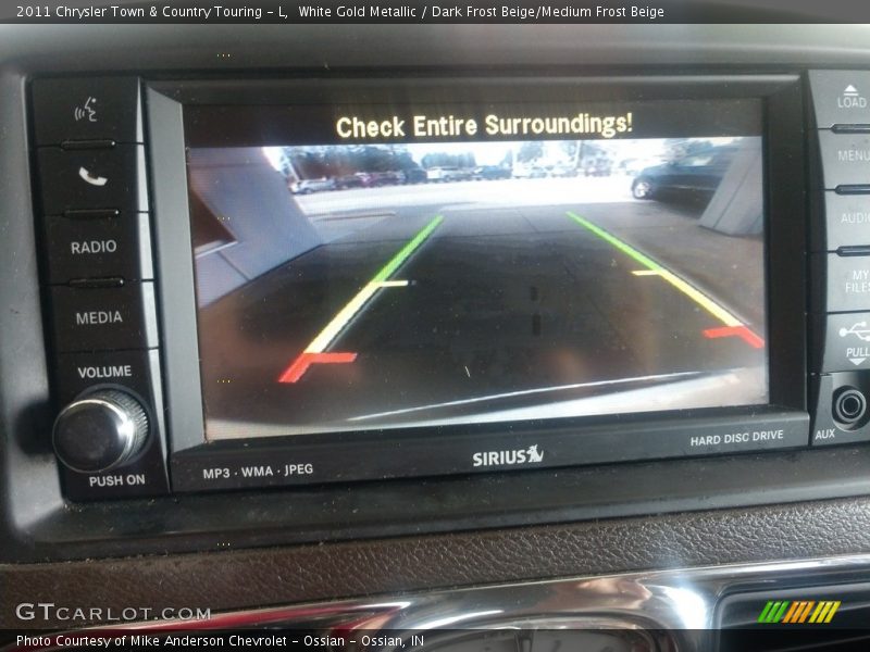 White Gold Metallic / Dark Frost Beige/Medium Frost Beige 2011 Chrysler Town & Country Touring - L