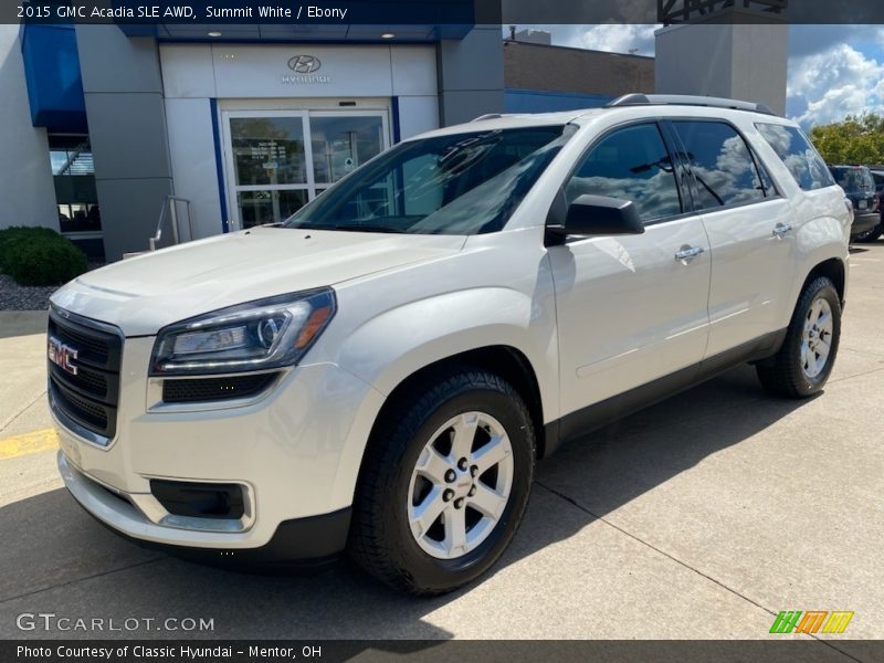Summit White / Ebony 2015 GMC Acadia SLE AWD
