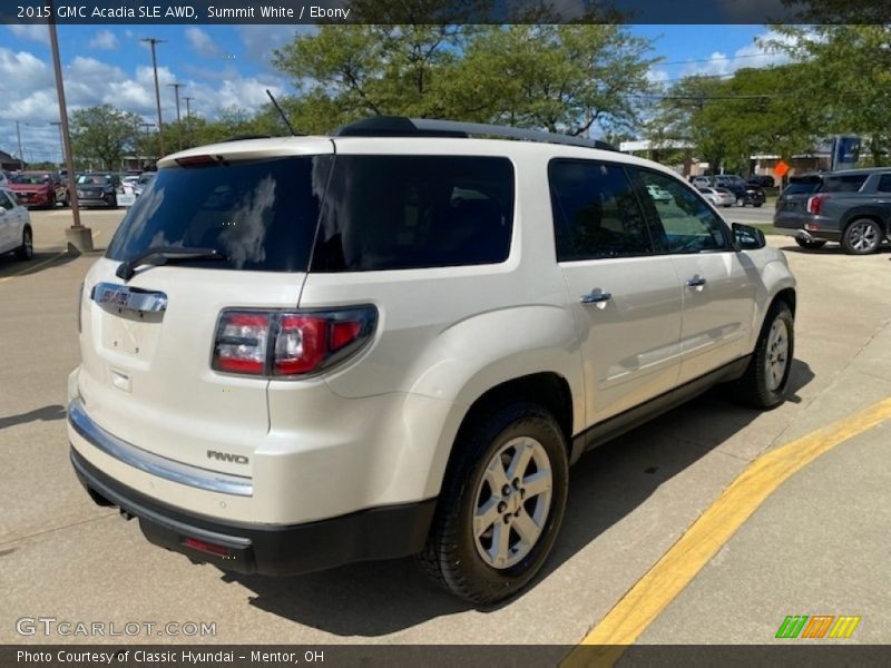 Summit White / Ebony 2015 GMC Acadia SLE AWD