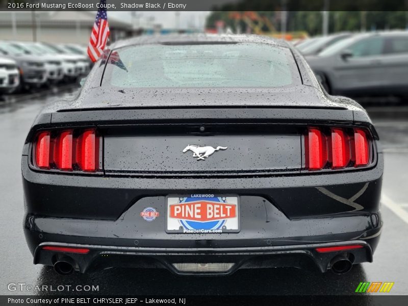 Shadow Black / Ebony 2016 Ford Mustang EcoBoost Coupe