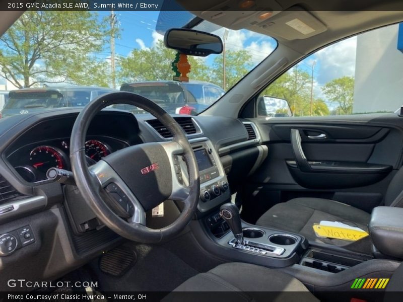 Summit White / Ebony 2015 GMC Acadia SLE AWD
