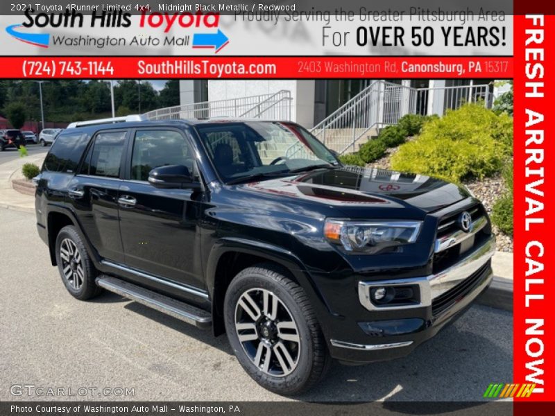 Midnight Black Metallic / Redwood 2021 Toyota 4Runner Limited 4x4