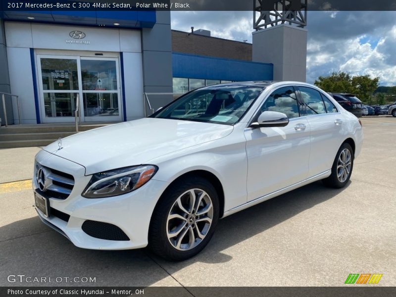 Polar White / Black 2017 Mercedes-Benz C 300 4Matic Sedan