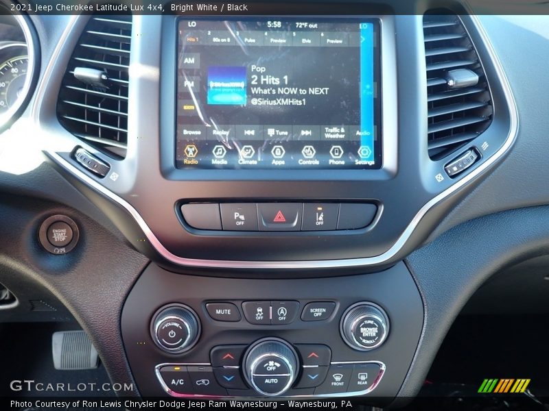 Bright White / Black 2021 Jeep Cherokee Latitude Lux 4x4