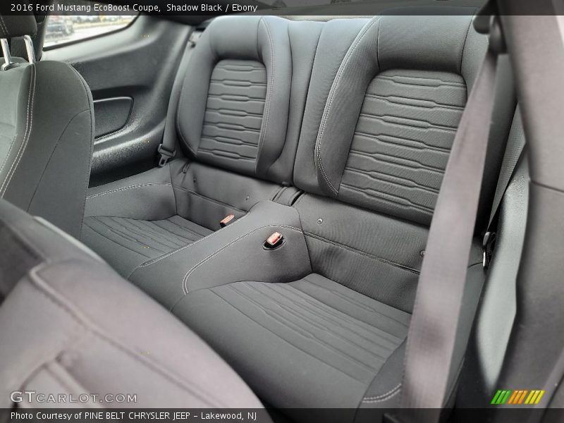 Rear Seat of 2016 Mustang EcoBoost Coupe
