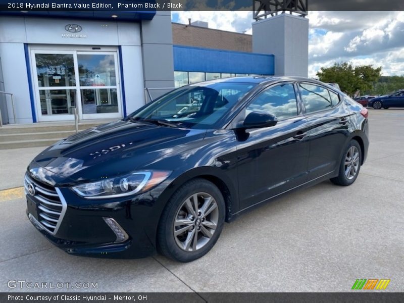 Phantom Black / Black 2018 Hyundai Elantra Value Edition