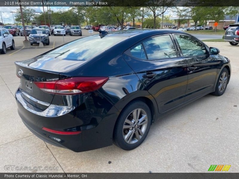 Phantom Black / Black 2018 Hyundai Elantra Value Edition
