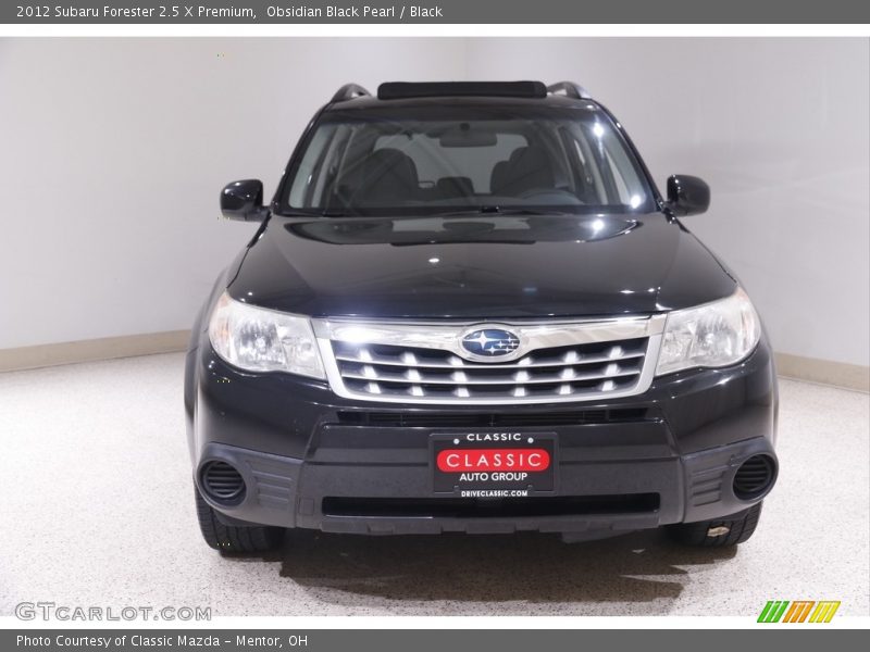 Obsidian Black Pearl / Black 2012 Subaru Forester 2.5 X Premium