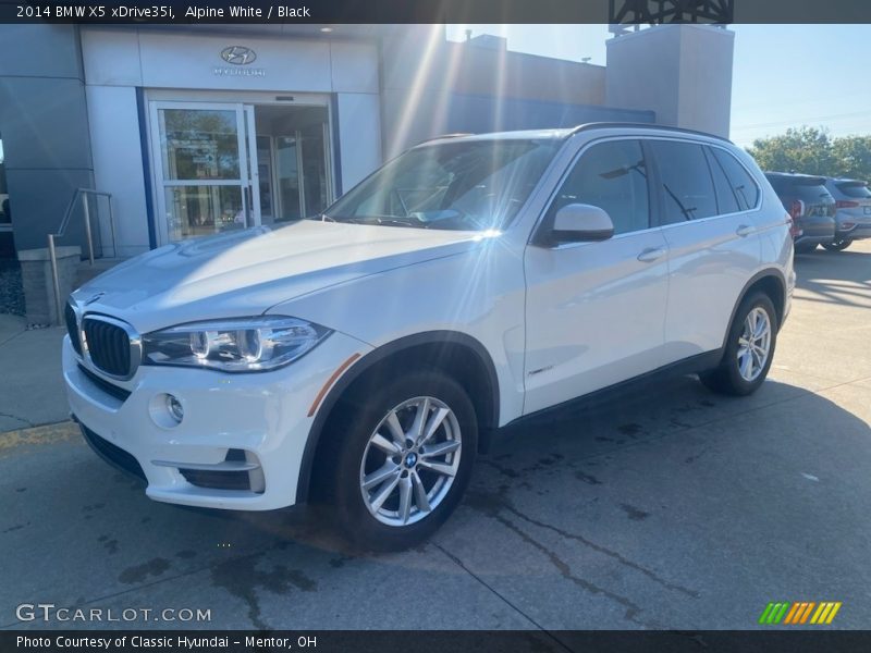Alpine White / Black 2014 BMW X5 xDrive35i