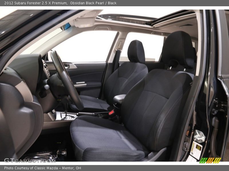 Obsidian Black Pearl / Black 2012 Subaru Forester 2.5 X Premium