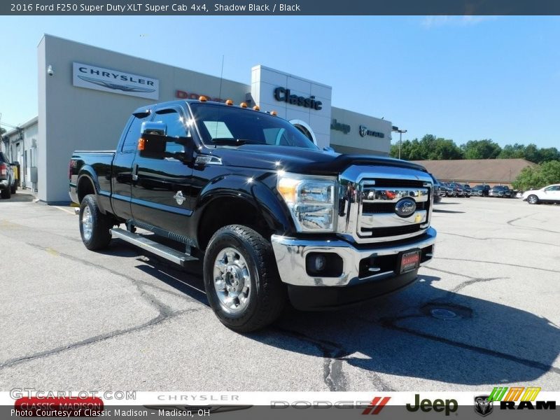 Shadow Black / Black 2016 Ford F250 Super Duty XLT Super Cab 4x4